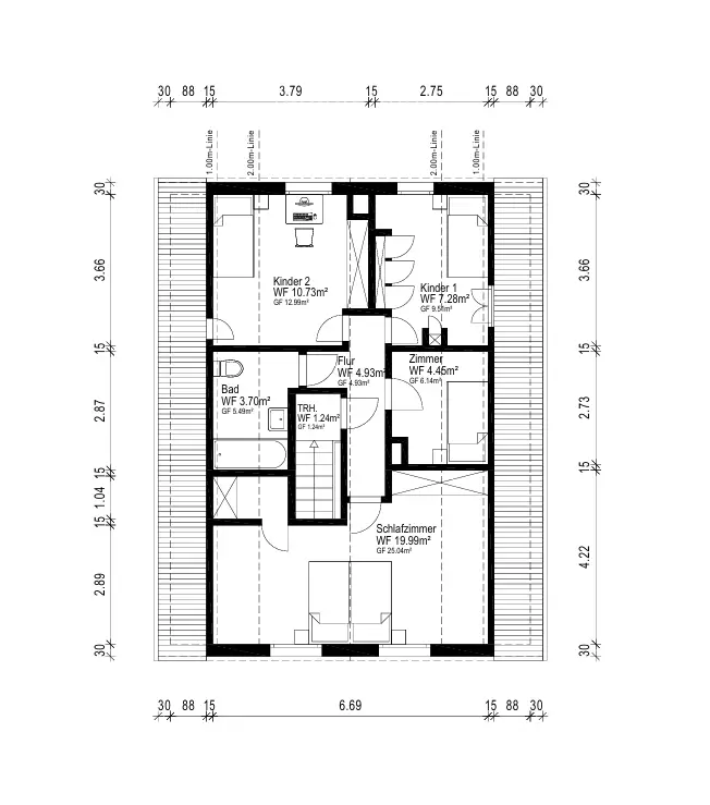 GRUNDRISS OBERGESCHOSS
