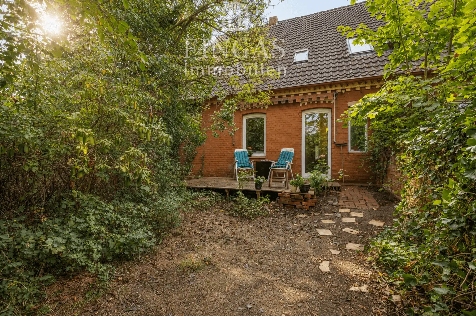 Blick auf die Terrasse