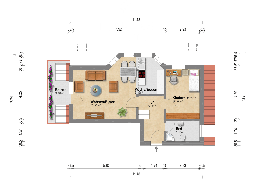 GRUNDRISS OBERGESCHOSS