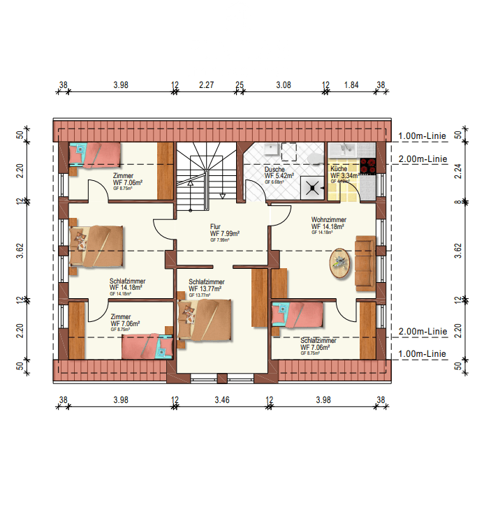 GRUNDRISS OBERGESCHOSS